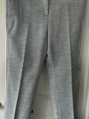 Ann Taylor Eva Textured Knit Pants in Black and White